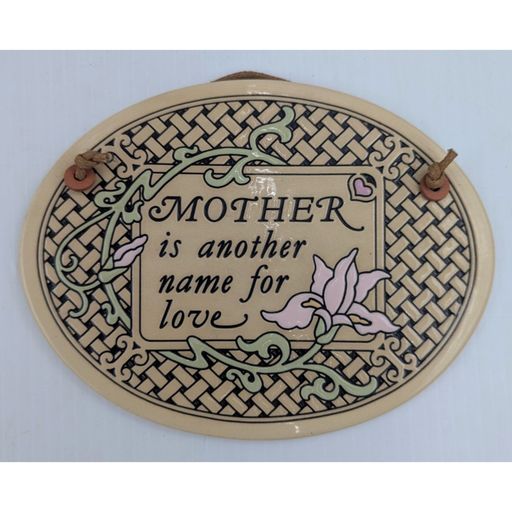 Genuine Trinity Pottery USA Handcrafted Mother is Another Name for Love Plaque